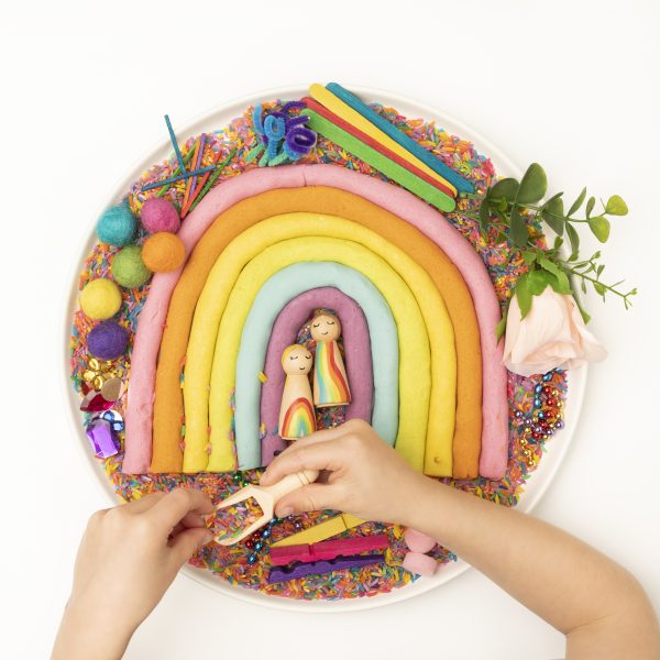rainbow-playdough